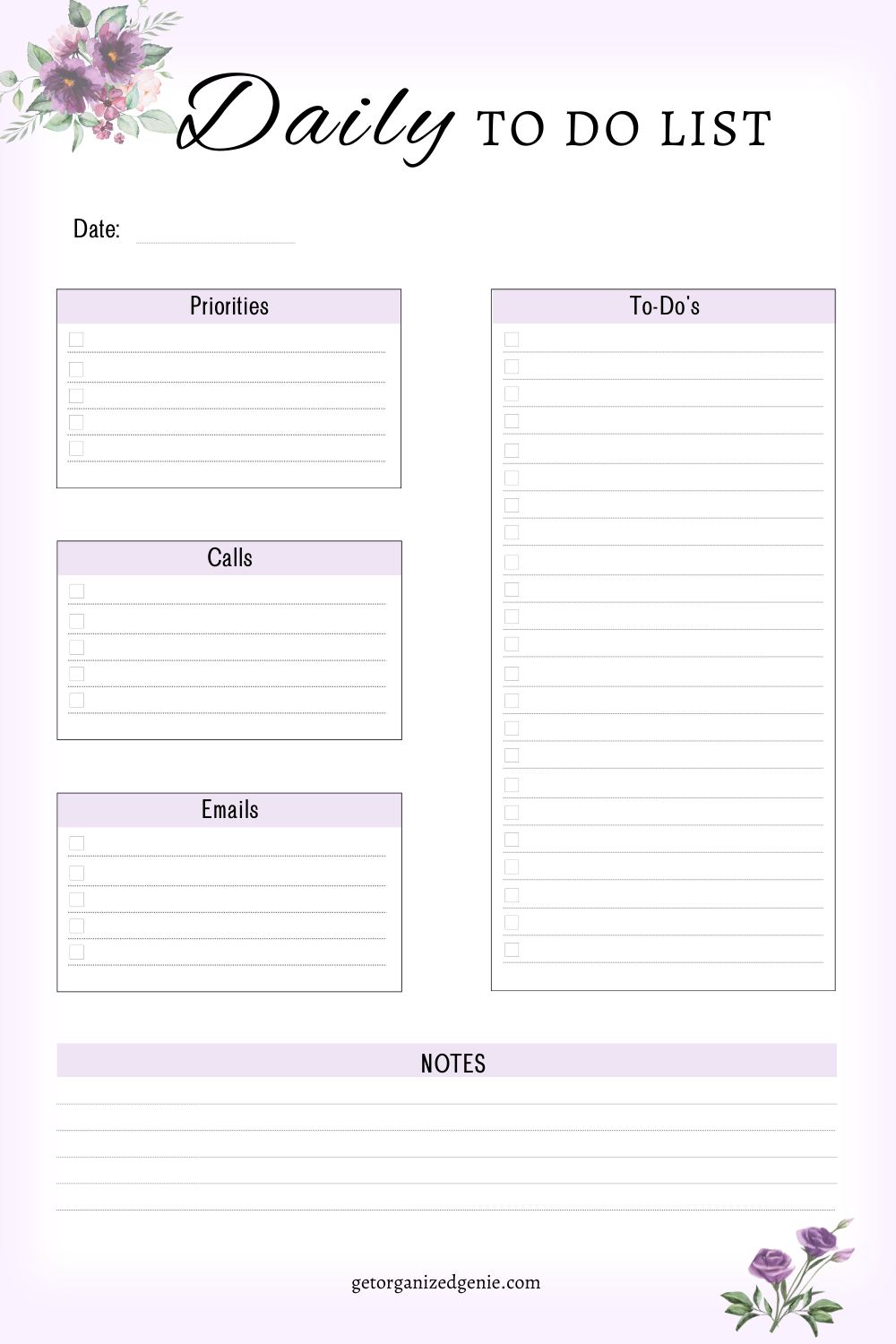 Daily To Do List Printable To Boost Productivity